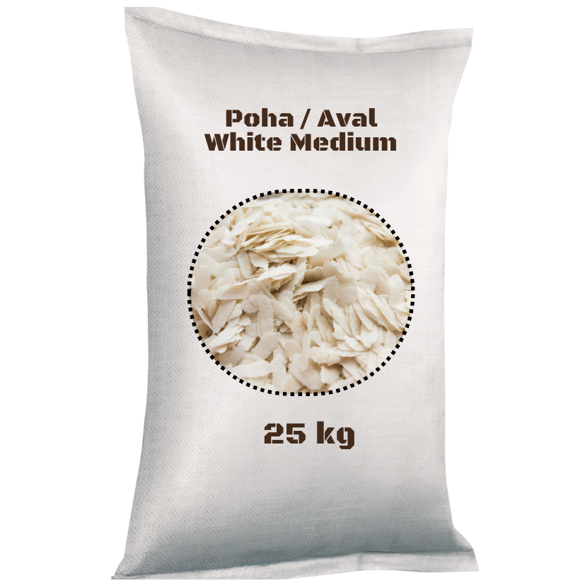 [445] POHA OR AVAL WHITE MEDIUM 25KG