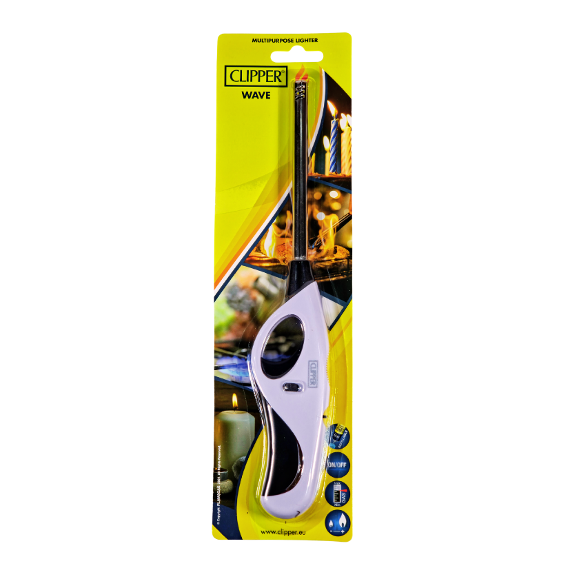 [651] UTILITY LIGHTER WAVE 12PCS (CLIPPER)
