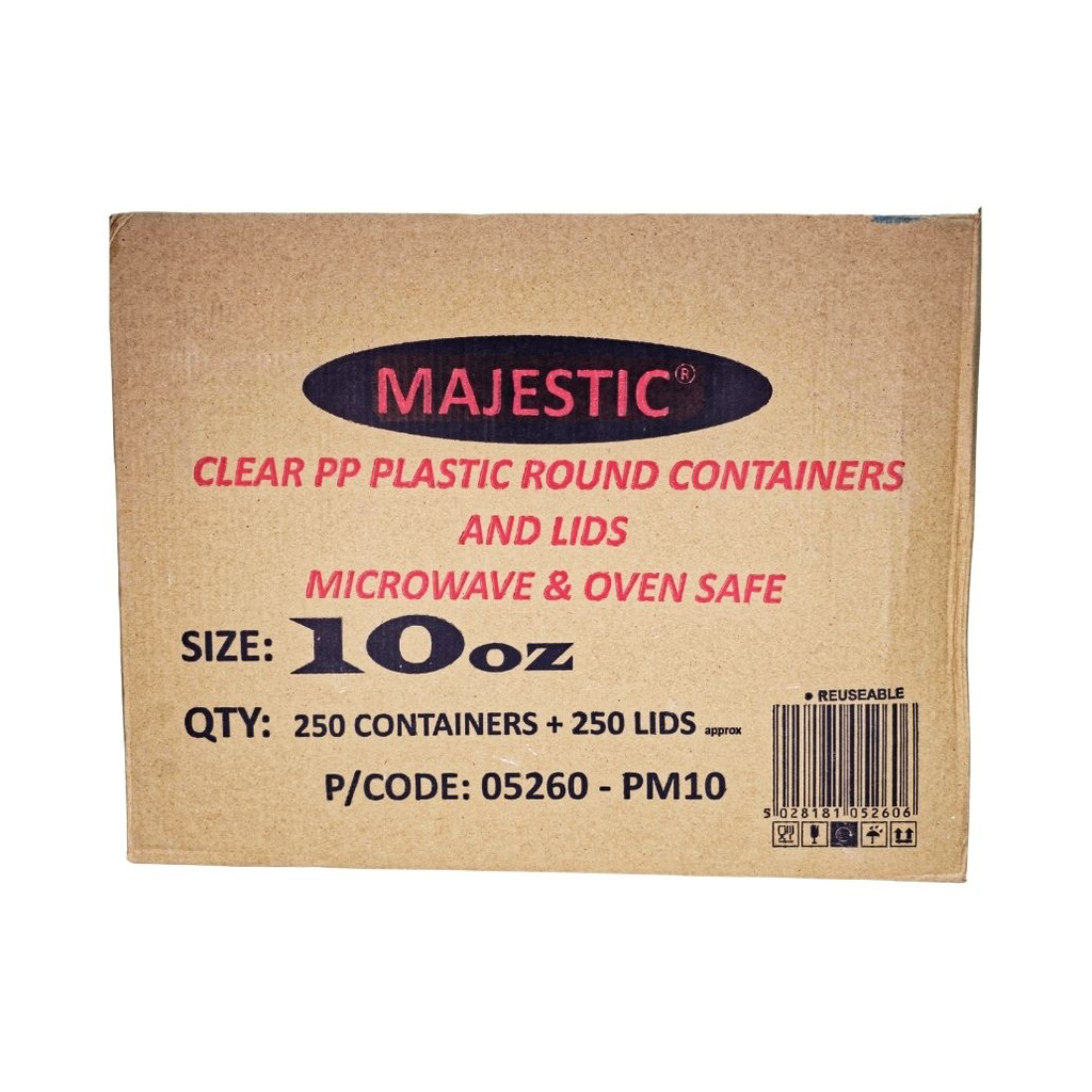 [515] SAUCE CUPS + LIDS 10OZ (MAJESTIC)