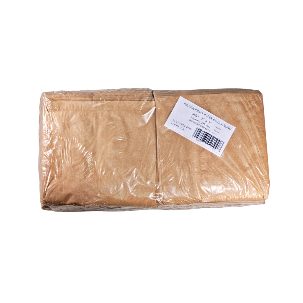 [332] KRAFT BROWN BAG STR 7*7 VERY SMALL 1000PCS