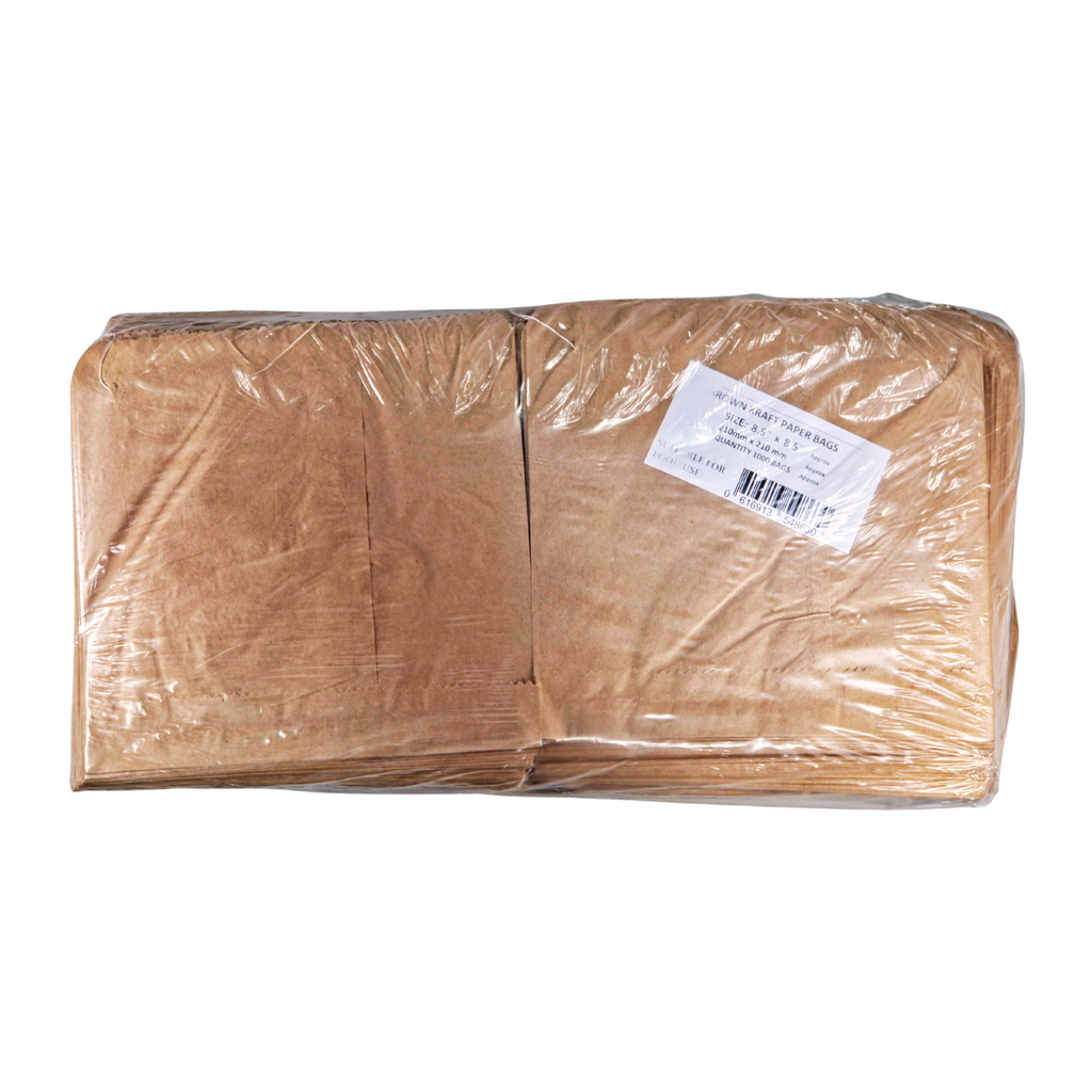 [333] KRAFT BROWN BAG STR 8.5*8.5 SMALL 1000PCS