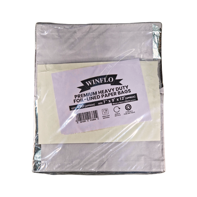 [217] FOIL LINED PAPER BAGS 7*9*12 450PCS