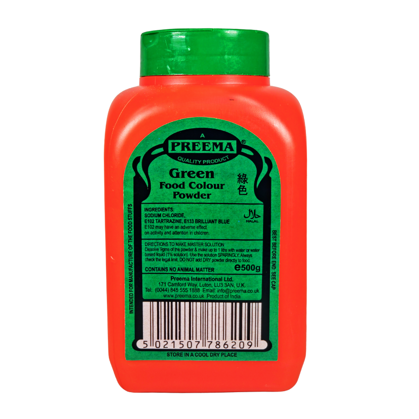 [730] FOOD COLOUR GREEN 500G (PREEMA)