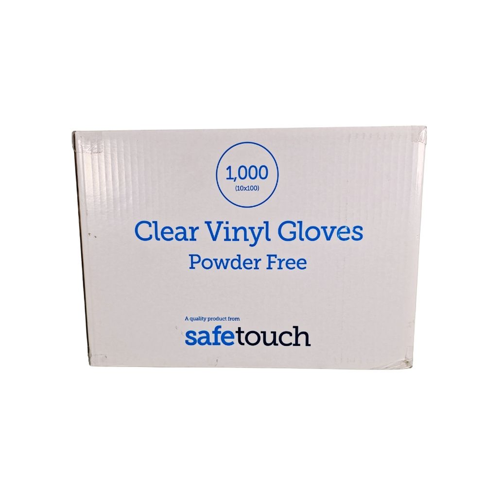 [250] GLOVES VINYL CLEAR MED 100 PAIRS