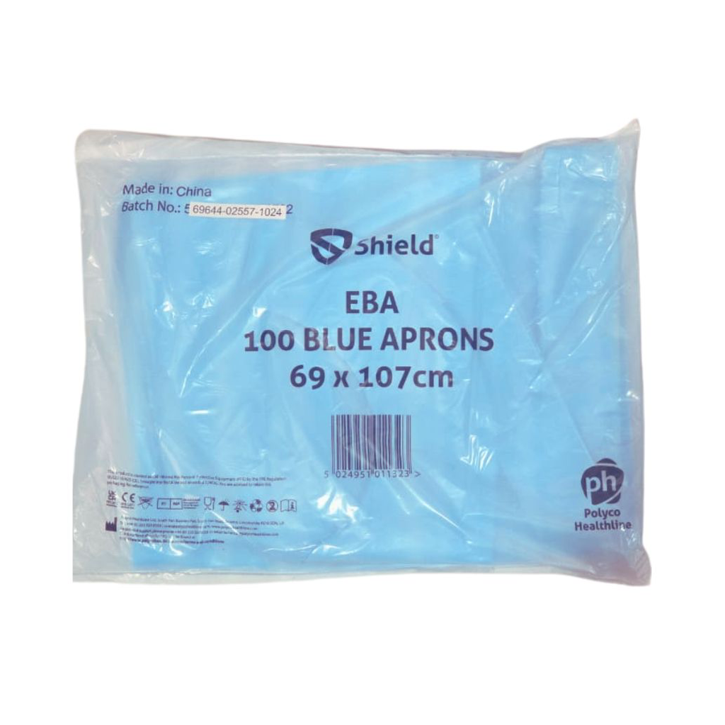 [940] DISPOSABLE APRONS BLUE 100PCS