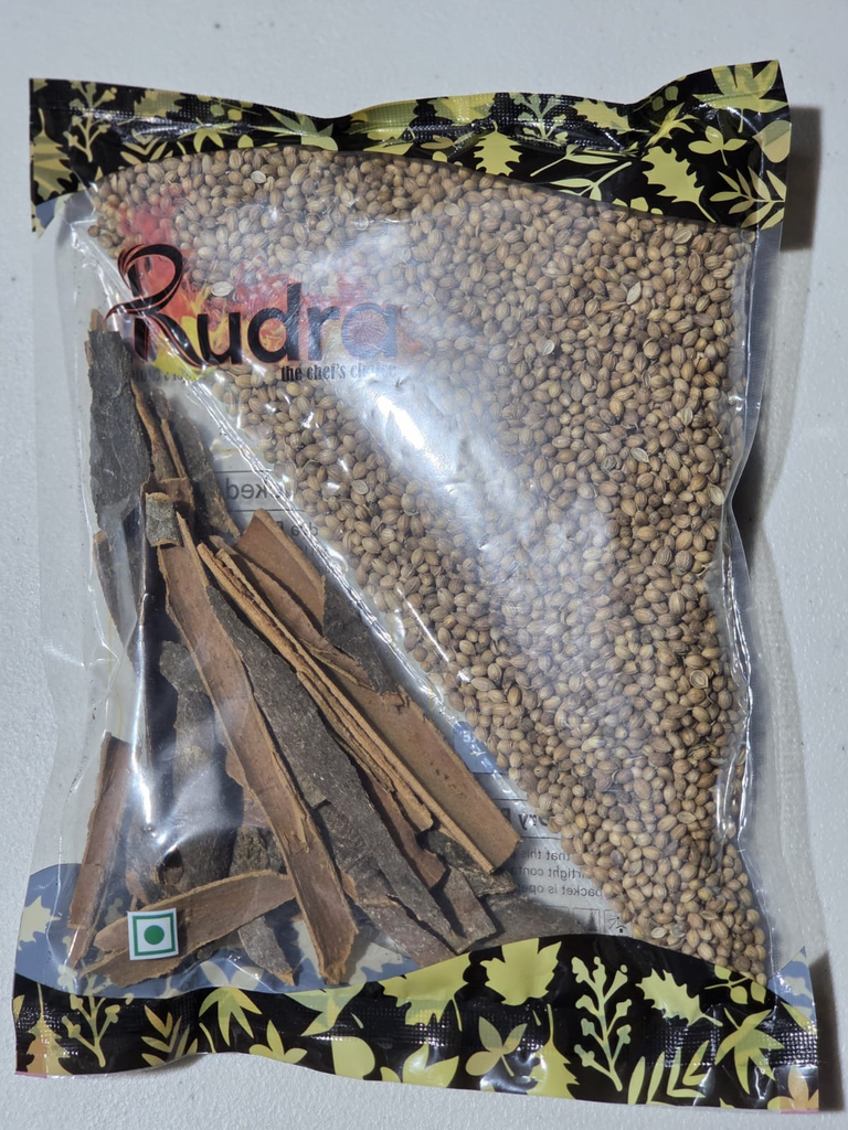 [1022] RUDRA CORRIANDER SEEDS 150G & CINNAMON BARKS SPLITS 50G (15)