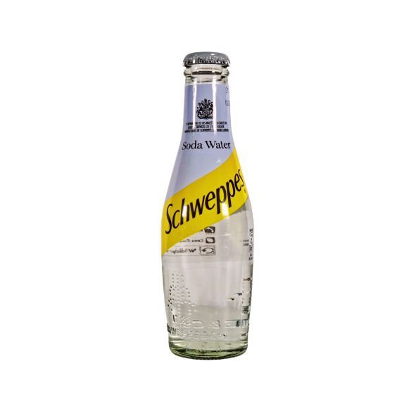 SODA WATER GLASS BTLS 24*200ML (SCHWEPPES)