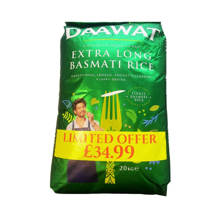 BASMATI EX LONG 20KG PM £34.99 (DAAWAT)