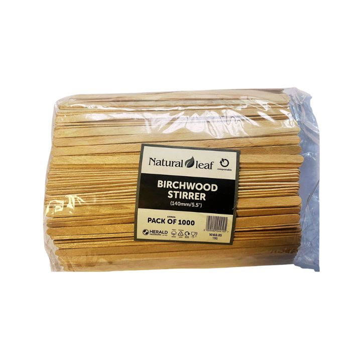 STIRRERS WOODEN 5.5INCHES 1000PCS