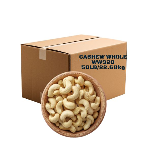 CASHEW WHOLE WW320 50LB